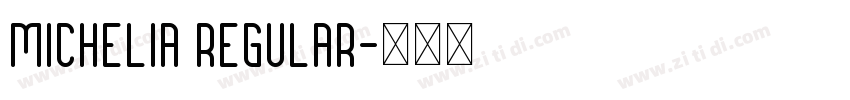 Michelia Regular字体转换